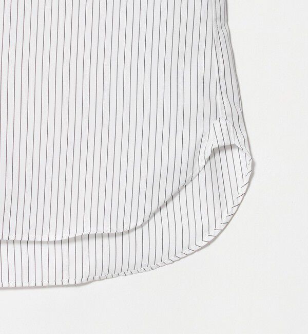 UNITED ARROWS「イージーケア AG ピンストライプ セミワイドカラー クレリックシャツ 抗菌防臭」|シャツ・ブラウス|