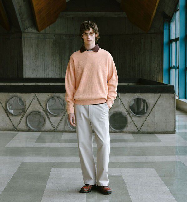UNITED ARROWS green label relaxing「ウエストポイント ウォッシュド ワイドパンツ」|チノ|