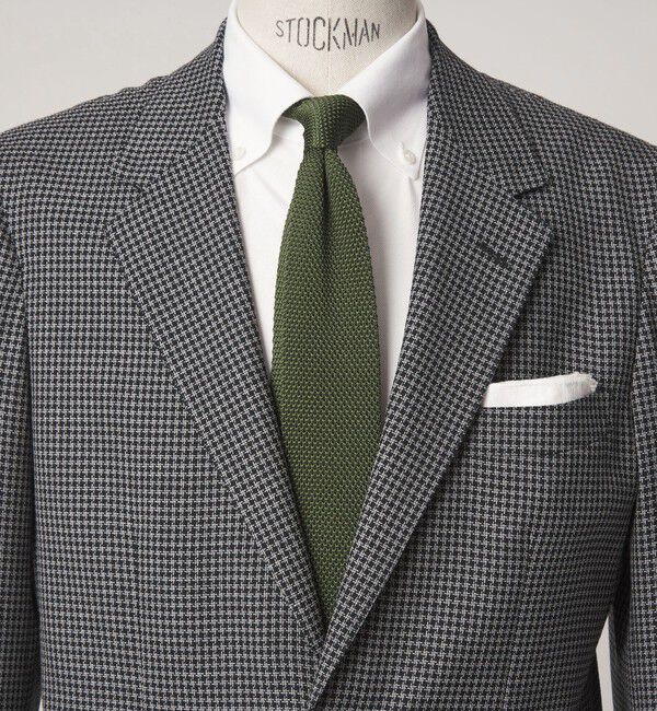 UNITED ARROWS green label relaxing「GLR ポリエステル ウォッシャブル ニット ソリッド ネクタイ ニットタイ」|ネクタイ・蝶ネクタイ|OLIVE