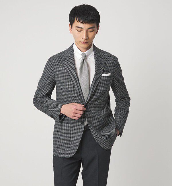 UNITED ARROWS green label relaxing「MADE BY HITOYOSHI ヘリンボーン タブカラー ドレスシャツ」|シャツ・ブラウス|