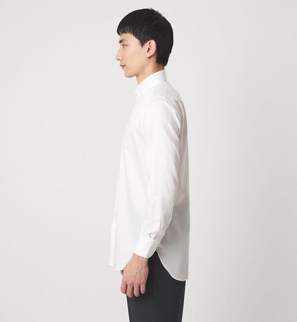 UNITED ARROWS green label relaxing「MADE BY HITOYOSHI ヘリンボーン タブカラー ドレスシャツ」|シャツ・ブラウス|