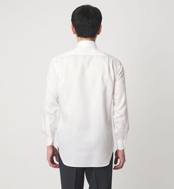 UNITED ARROWS green label relaxing「MADE BY HITOYOSHI ヘリンボーン タブカラー ドレスシャツ」|シャツ・ブラウス|