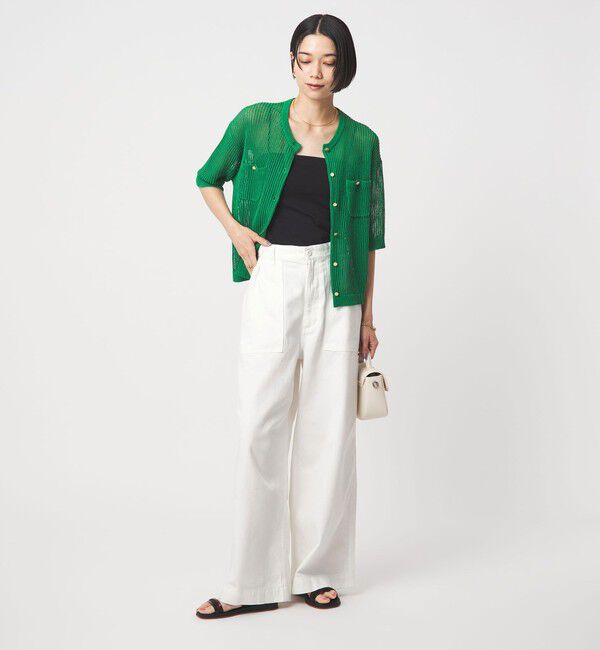 UNITED ARROWS green label relaxing「＜スタイリスト兵藤千尋さんコラボ＞ベイカー ライト デニム 接触冷感」|デニム|
