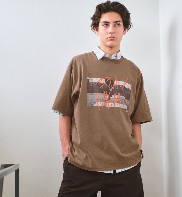 UNITED ARROWS green label relaxing「【別注】＜J.J.Mercer＞アスレチック 半袖 Tシャツ カットソー」|Tシャツ・カットソー|DK.BROWN