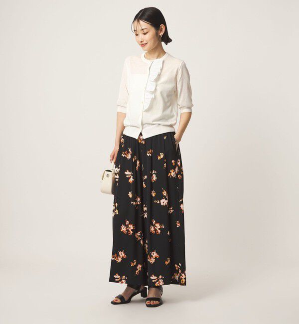 UNITED ARROWS green label relaxing「フリル ショートスリーブ ニット カーディガン」|カーディガン|