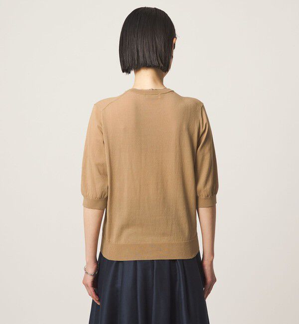 UNITED ARROWS green label relaxing「フリル ショートスリーブ ニット カーディガン」|カーディガン|