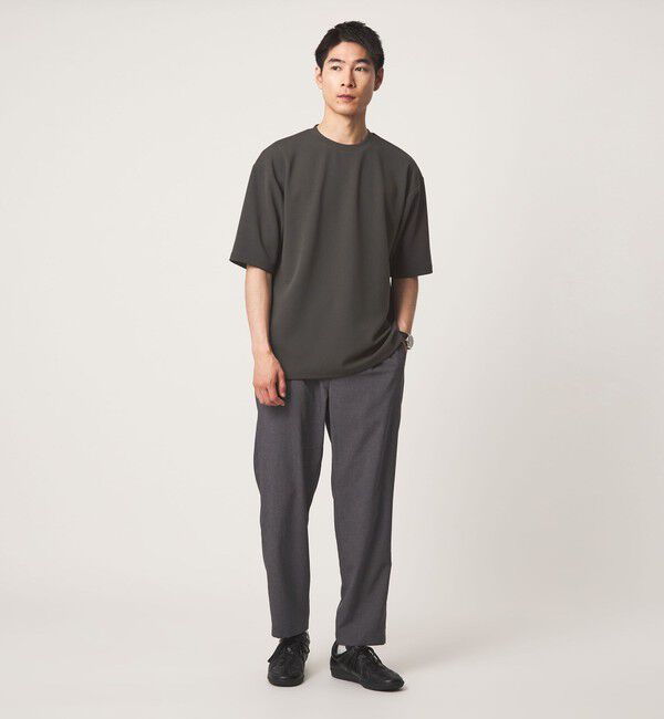 UNITED ARROWS green label relaxing「アムンゼン ツイル クルーネック 半袖 Tシャツ カットソー -吸水速乾・UVカット・抗菌-」|Tシャツ・カットソー|