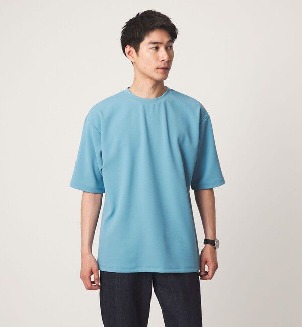 UNITED ARROWS green label relaxing「アムンゼン ツイル クルーネック 半袖 Tシャツ カットソー -吸水速乾・UVカット・抗菌-」|Tシャツ・カットソー|