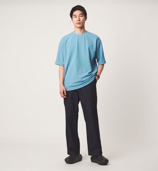 UNITED ARROWS green label relaxing「アムンゼン ツイル クルーネック 半袖 Tシャツ カットソー -吸水速乾・UVカット・抗菌-」|Tシャツ・カットソー|