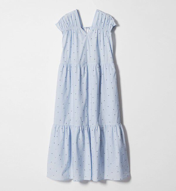 EMMEL REFINES「＜EMMEL REFINES＞EM オーバルシシュウ ティアード ワンピース」|ワンピース|