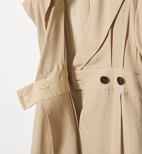 EMMEL REFINES「＜EMMEL REFINES＞EM オープンカラー フィット＆フレア ワンピース」|ワンピース|