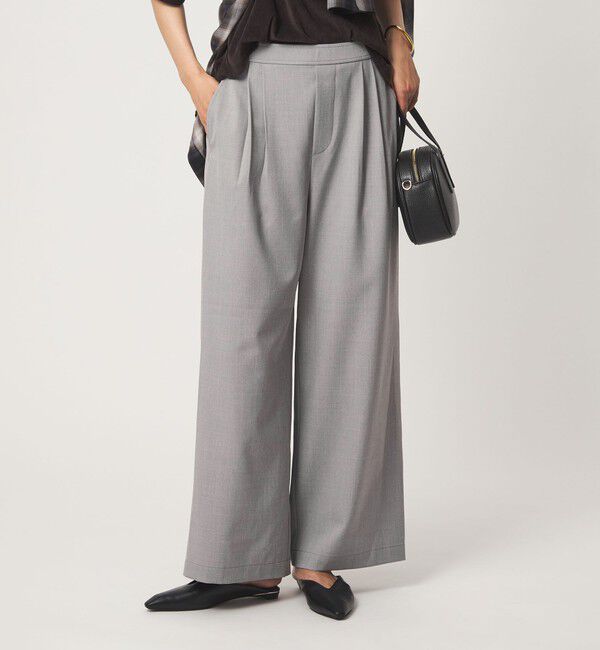 UNITED ARROWS green label relaxing「［size SHORT/TALLあり］オルマイ ツイル ワイド パンツ」|その他|MD.GRAY