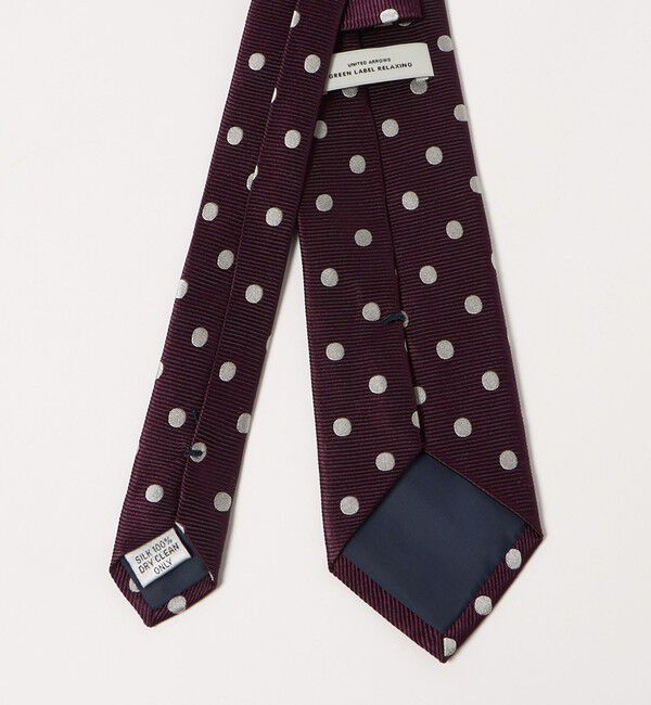 UNITED ARROWS green label relaxing「GLR シルク1 8.0cm ドット ネクタイ」|ネクタイ・蝶ネクタイ|