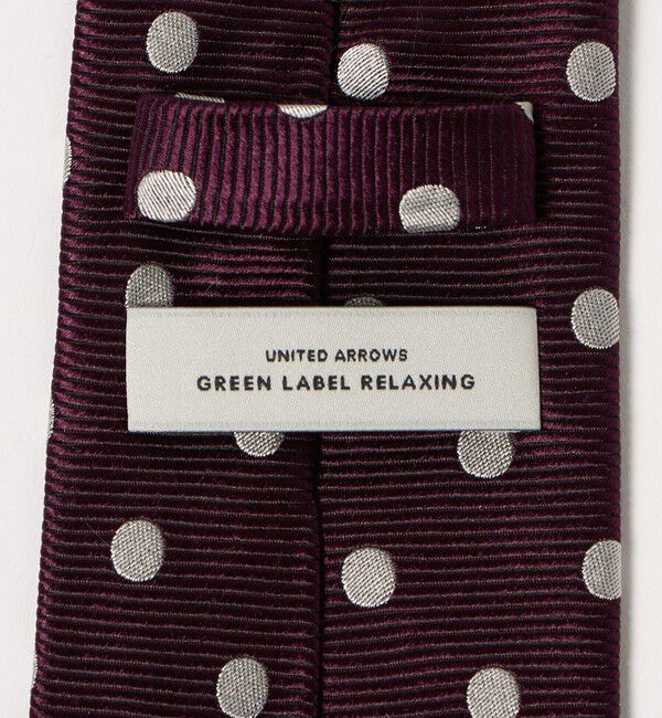 UNITED ARROWS green label relaxing「GLR シルク1 8.0cm ドット ネクタイ」|ネクタイ・蝶ネクタイ|
