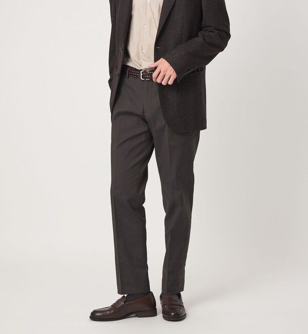 UNITED ARROWS green label relaxing「TCPUOX スリム NP スラックス -ストレッチ-」|スラックス|DK.BROWN