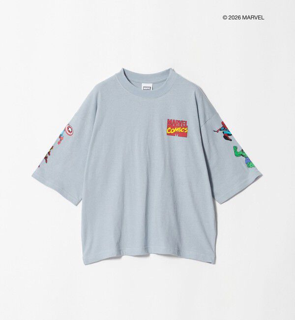 UNITED ARROWS green label relaxing「【別注】＜URBAMENT＞MARVEL Tシャツ / キッズ 140cm-150cm」|Tシャツ・カットソー|LT.BLUE