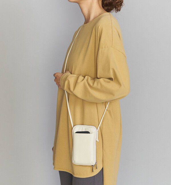 BEAUTY&YOUTH UNITED ARROWS「レザー ジップスリム ウォレットショルダー」|財布|
