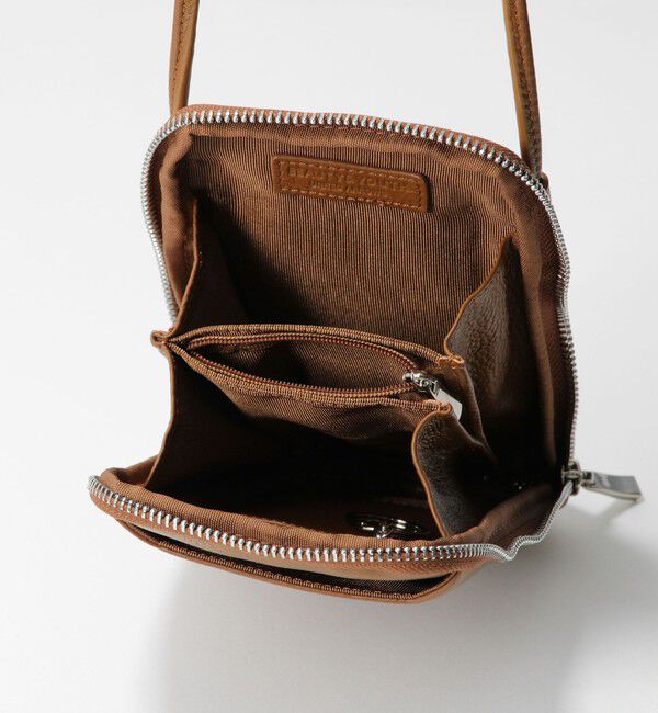 BEAUTY&YOUTH UNITED ARROWS「レザー ジップスリム ウォレットショルダー」|財布|