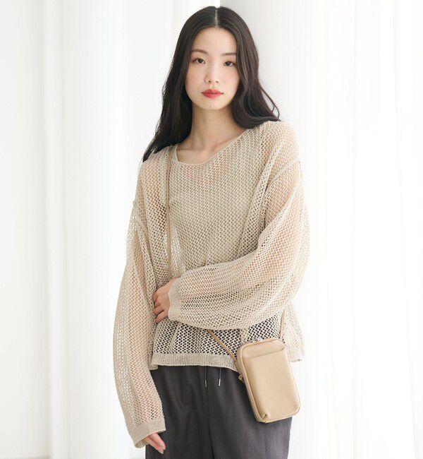 BEAUTY&YOUTH UNITED ARROWS「レザー ジップスリム ウォレットショルダー」|財布|