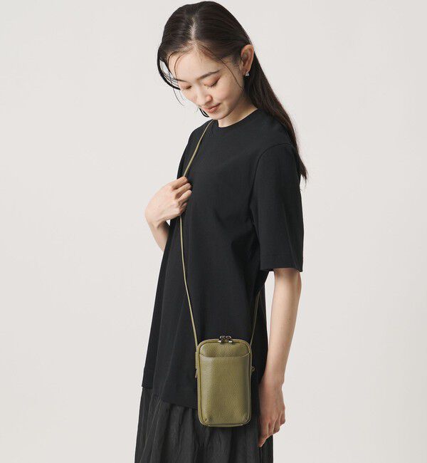 BEAUTY&YOUTH UNITED ARROWS「レザー ジップスリム ウォレットショルダー」|財布|