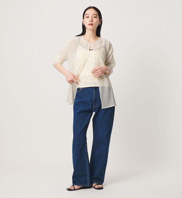 BEAUTY&YOUTH UNITED ARROWS「クレープ クルーネックカーディガン」|カーディガン|