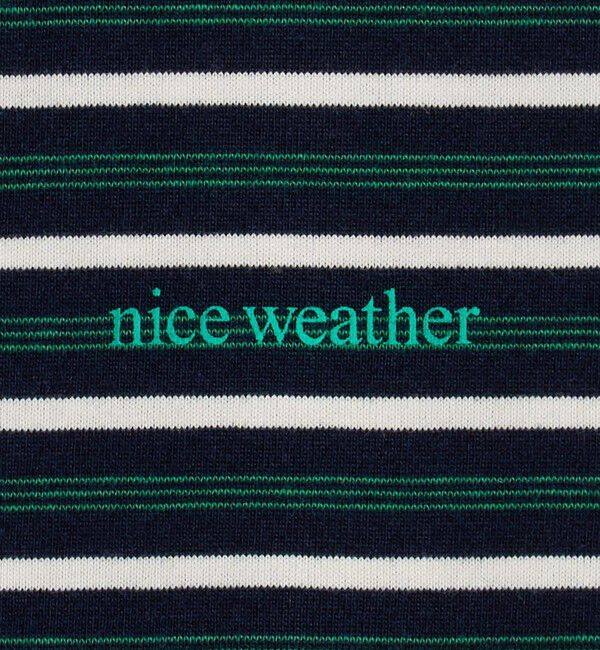 NICE WEATHER「＜NICE WEATHER＞ウィメンズ ボーダー ショートスリーブ Tシャツ」|Tシャツ・カットソー|