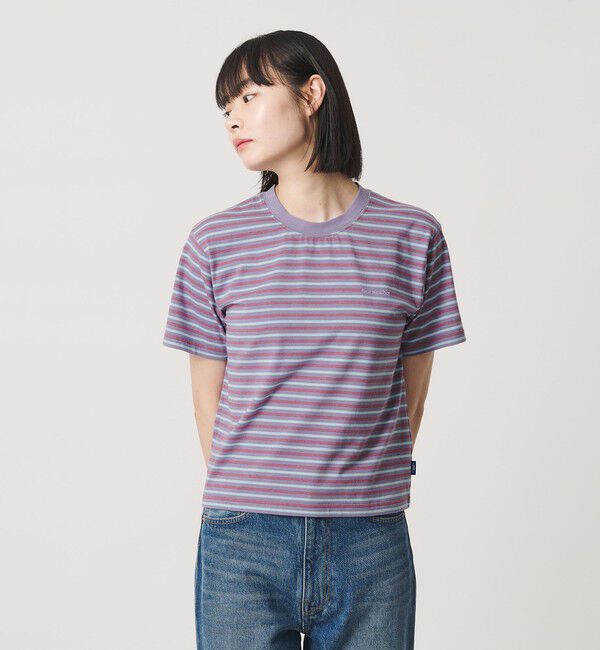 NICE WEATHER「＜NICE WEATHER＞ウィメンズ ボーダー ショートスリーブ Tシャツ」|Tシャツ・カットソー|