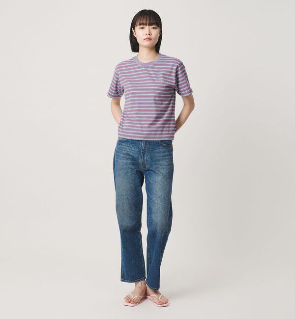 NICE WEATHER「＜NICE WEATHER＞ウィメンズ ボーダー ショートスリーブ Tシャツ」|Tシャツ・カットソー|