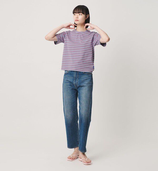 NICE WEATHER「＜NICE WEATHER＞ウィメンズ ボーダー ショートスリーブ Tシャツ」|Tシャツ・カットソー|