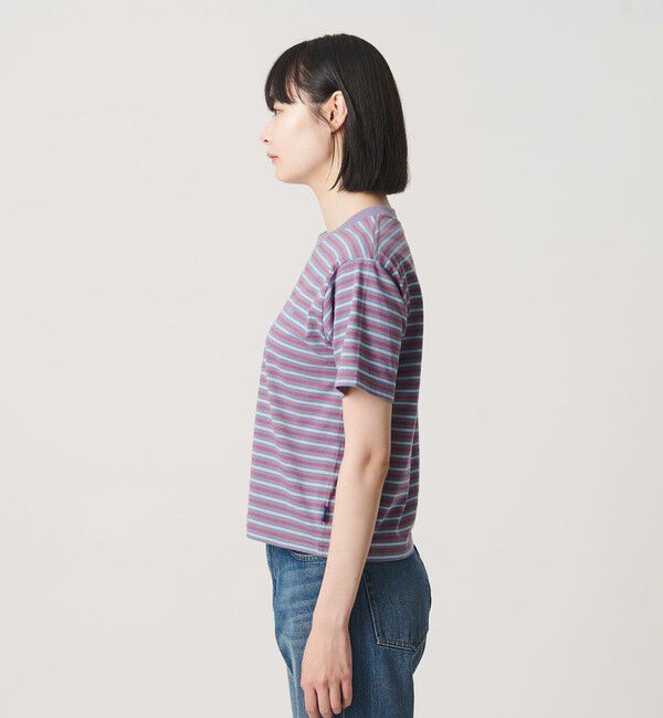 NICE WEATHER「＜NICE WEATHER＞ウィメンズ ボーダー ショートスリーブ Tシャツ」|Tシャツ・カットソー|