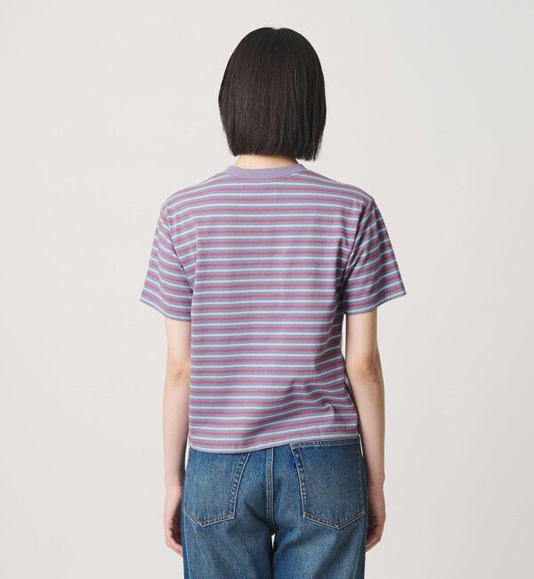 NICE WEATHER「＜NICE WEATHER＞ウィメンズ ボーダー ショートスリーブ Tシャツ」|Tシャツ・カットソー|