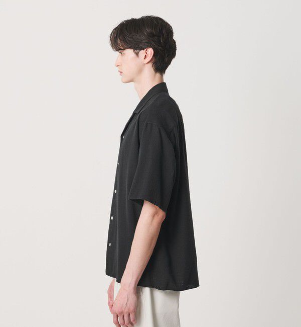BEAUTY&YOUTH UNITED ARROWS「ライト ツイードライク オープンカラー シャツ GRANDE TAPERD型」|シャツ・ブラウス|