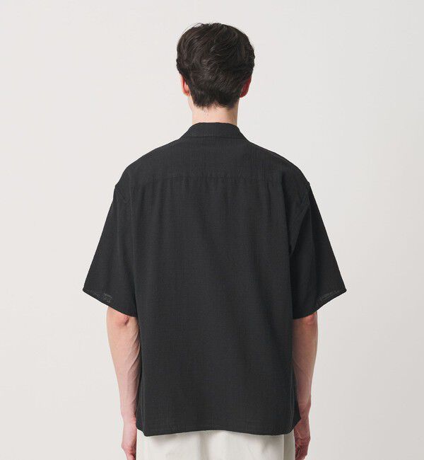 BEAUTY&YOUTH UNITED ARROWS「ライト ツイードライク オープンカラー シャツ GRANDE TAPERD型」|シャツ・ブラウス|