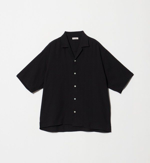 BEAUTY&YOUTH UNITED ARROWS「ライト ツイードライク オープンカラー シャツ GRANDE TAPERD型」|シャツ・ブラウス|