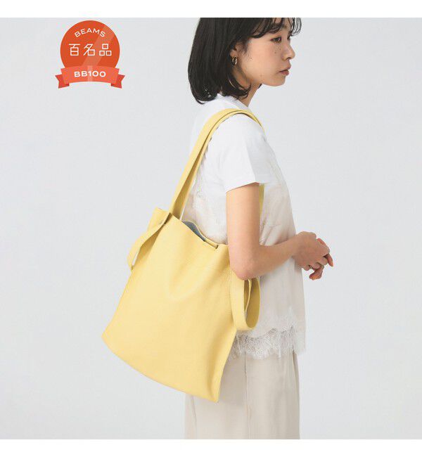 Ray BEAMS 「BEAURE &times; Ray BEAMS / 別注 2WAY バッグ | A4サイズ対応・オンオフ兼用・通勤・通学」|トートバッグ|CREAM