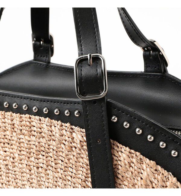 Demi-Luxe BEAMS 「VIOLAd&rsquo;ORO / アバカ スタッズ トートバッグ」|トートバッグ|