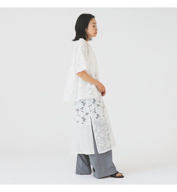 Ray BEAMS 「レース パッチワーク キャミ ワンピース」|ワンピース|