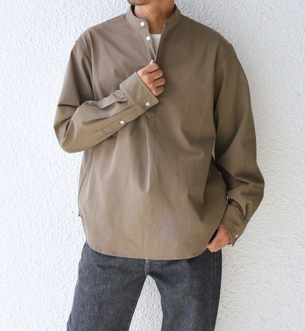 SHIPS any「SHIPS any: SORONA(R) ストレッチ ジャージー バンドスキッパー プルオーバー シャツ◆」|シャツ・ブラウス|