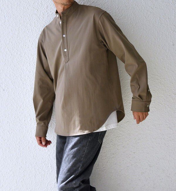 SHIPS any「SHIPS any: SORONA(R) ストレッチ ジャージー バンドスキッパー プルオーバー シャツ◆」|シャツ・ブラウス|