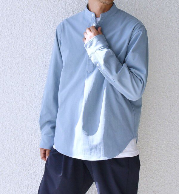 SHIPS any「SHIPS any: SORONA(R) ストレッチ ジャージー バンドスキッパー プルオーバー シャツ◆」|シャツ・ブラウス|