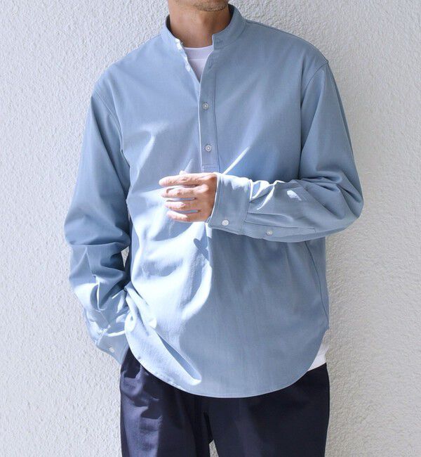 SHIPS any「SHIPS any: SORONA(R) ストレッチ ジャージー バンドスキッパー プルオーバー シャツ◆」|シャツ・ブラウス|