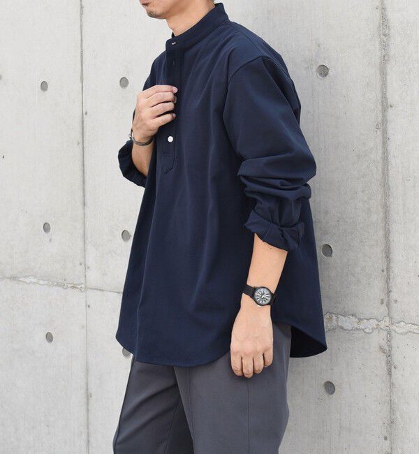 SHIPS any「SHIPS any: SORONA(R) ストレッチ ジャージー バンドスキッパー プルオーバー シャツ◆」|シャツ・ブラウス|
