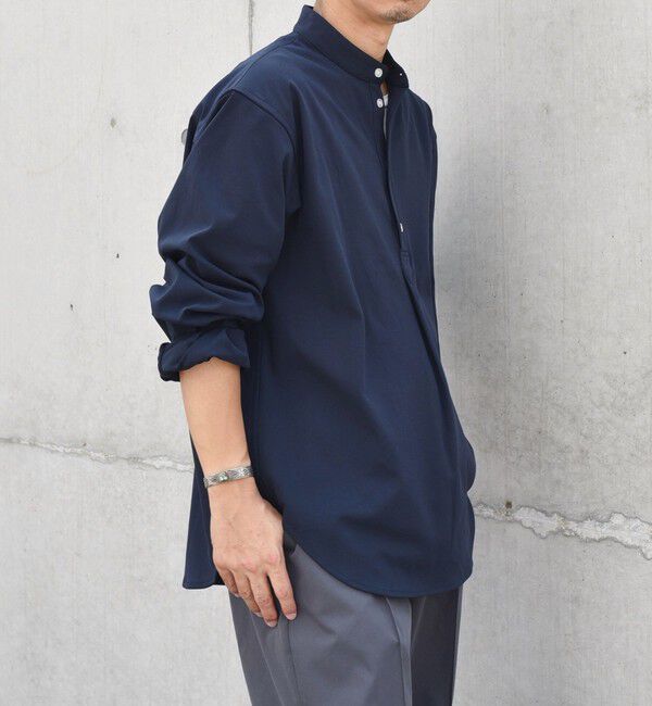 SHIPS any「SHIPS any: SORONA(R) ストレッチ ジャージー バンドスキッパー プルオーバー シャツ◆」|シャツ・ブラウス|