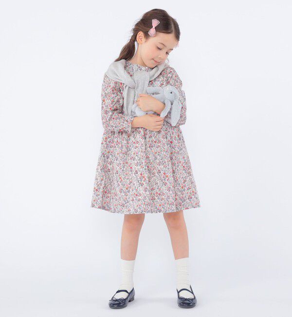 SHIPS KIDS「SHIPS KIDS:100～130cm / リバティ 長袖 ワンピース」|ワンピース|