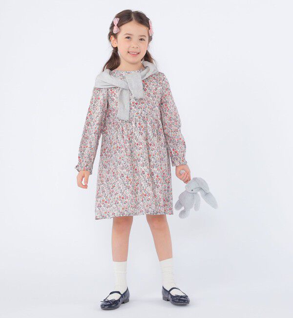 SHIPS KIDS「SHIPS KIDS:100～130cm / リバティ 長袖 ワンピース」|ワンピース|