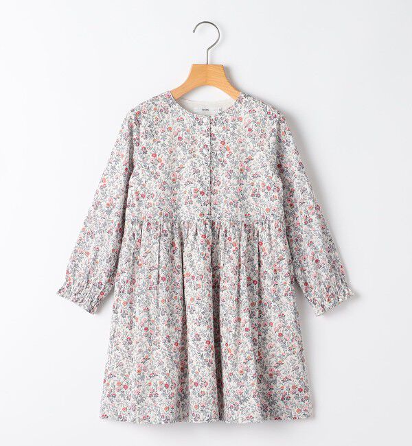 SHIPS KIDS「SHIPS KIDS:100～130cm / リバティ 長袖 ワンピース」|ワンピース|