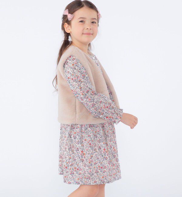 SHIPS KIDS「SHIPS KIDS:100～130cm / リバティ 長袖 ワンピース」|ワンピース|