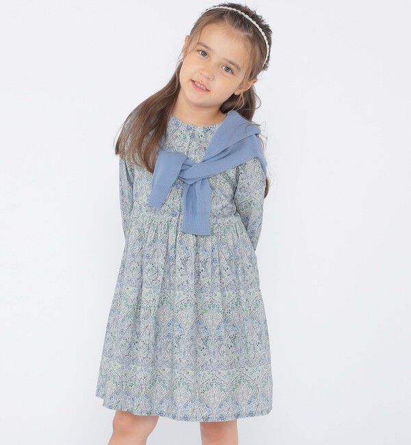 SHIPS KIDS「SHIPS KIDS:100～130cm / リバティ 長袖 ワンピース」|ワンピース|