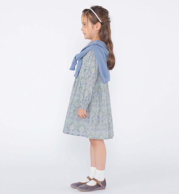 SHIPS KIDS「SHIPS KIDS:100～130cm / リバティ 長袖 ワンピース」|ワンピース|