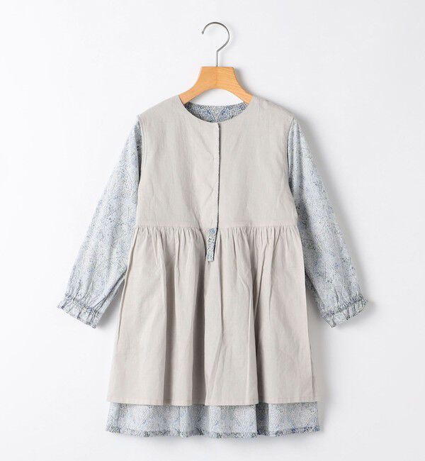 SHIPS KIDS「SHIPS KIDS:100～130cm / リバティ 長袖 ワンピース」|ワンピース|